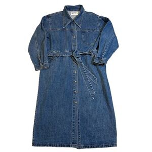 WRAY Jean Dress in Denim Blue Size 2XL